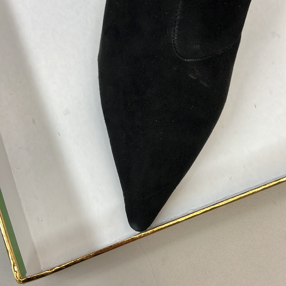 NWT,Kate Spade Donella Suede Leather Ankle Bow Boots,black - Picture 14 of 17